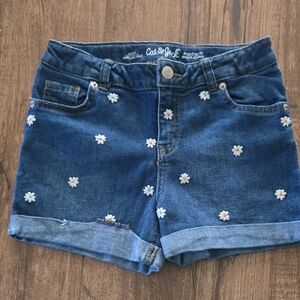 Cat & Jack Floral Embroidered Denim Shorts